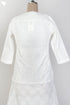 Slub Cotton Pleated Top With Ivory Block Print