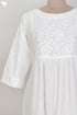 Slub Cotton Kurta With Chikankari EmbroideryIn Ivory White