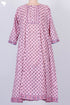 Mulmul Cotton Pintucked Dress In Floral Block Print