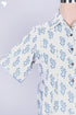 Khaadi Button- Down Top In Floral Block Print