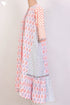Cambric Cotton Dress With Geometric Block Print