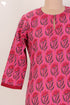 Khaadi Cotton Button Down Kurta In Floral Block Print