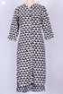 Rayon Button Down Kurta In Graphic Block Print