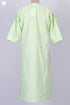 Cambric Cotton Kurta With Abstract Block Print