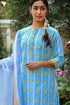 Cambric Cotton Kurta In Paisley Block Print