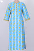 Cambric Cotton Kurta In Paisley Block Print
