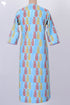 Cambric Cotton Kurta In Graphic Block Print