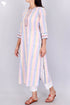 Cambric Cotton Kurta With Graphic Block Print