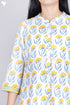 Cambric Cotton Kurta In Floral Block Print