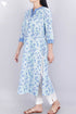 Cambric Cotton Kurta In Floral Block Print