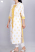 Cambric Cotton Kurta In Floral Block Print