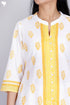 Cambric Cotton Kurta In Floral Block Print