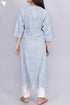 Cambric Cotton Kurta In Graphic Block Print