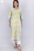 Cambric Cotton Kurta In Floral Block Print