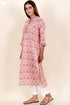 Cambric Cotton Kurta In Graphic Print