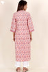 Cambric Cotton Kurta In Graphic Print