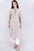 Cambric Cotton Kurta In Graphic Print