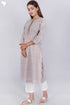 Cambric Cotton Kurta In Graphic Print