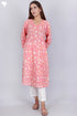 Cambric Cotton Kurta In Floral Print