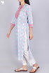 Cambric Cotton Kurta In Block Print