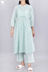 Cambric Cotton Pintuck Kurta In Floral Print