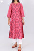 Khaadi Cotton Paneled Kurta With Floral Block Print
