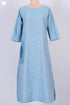 Khaadi Cotton Kurta In Blue Graphic Block Prints