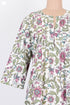 Cambric Cotton Kurta With Pintucks In Floral Print