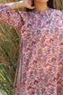 Mulmul Cotton Midi Dress In Paisley Block Print