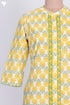 Cambric Cotton Kurta In Floral Block Print