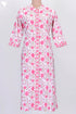Cambric Cotton Kurta In Floral Block Print