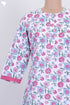 Cambric Cotton Kurta In Floral Block Print