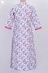 Cambric Cotton Kurta In Floral Block Print