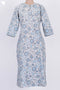 Cambric Cotton Kurta In Floral Print