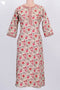 Cambric Cotton Kurta In Floral Print