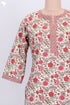 Cambric Cotton Kurta In Floral Print