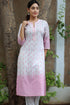 Cambric Cotton Kurta In Floral Block Print