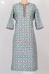 Cambric Cotton Kurta In Floral Print