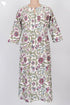 Cambric Cotton Pleated Kurta In Floral Print