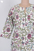 Cambric Cotton Pleated Kurta In Floral Print