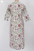 Cambric Cotton Pleated Kurta In Floral Print