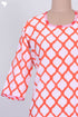 Cambric Cotton Kurta In Graphic Block Print