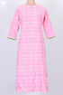 Cambric Cotton Kurta In Graphic Block Print