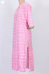 Cambric Cotton Kurta In Graphic Block Print
