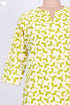 Cambric Cotton Kurta In Graphic Block Print