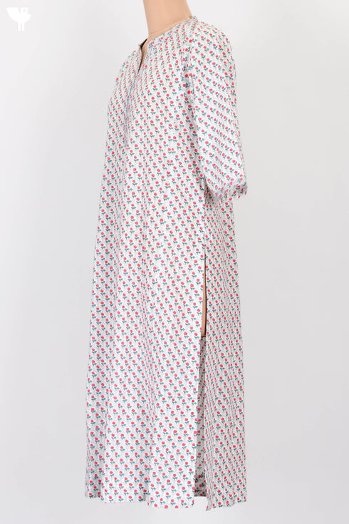 Cambric Cotton Kurta In Floral Print