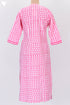 Cambric Cotton Kurta In Graphic Block Print