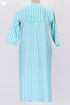 Cambric Cotton Kurta In Geometric Block Print