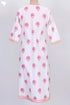 Cambric Cotton Kurta In Floral Block Print