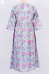 Mulmul Cotton Dress With Floral Block Print